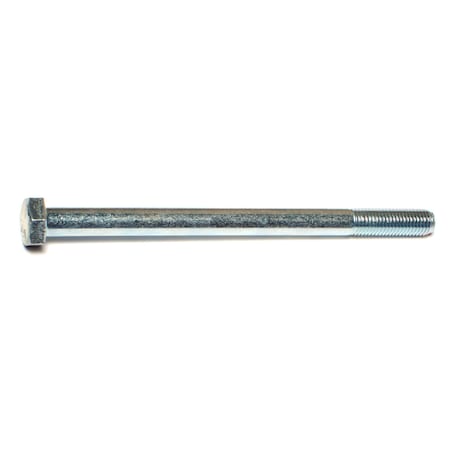 Grade 5, 5/16-24 Hex Head Cap Screw, Zinc Plated Steel, 4-1/2 In L, 50 PK